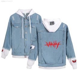 Juice Wrld Denim Jean Stitching Jacket Men/women Jeans Hoodie Wear Clothes Hoody Autumn All-match