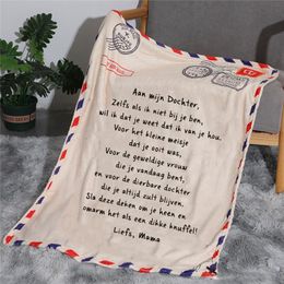 Blankets Nertherland Blanket To My Daughter Son Durable High Quality Comfortable For Home Textiles Dreamlike Gift Super @#