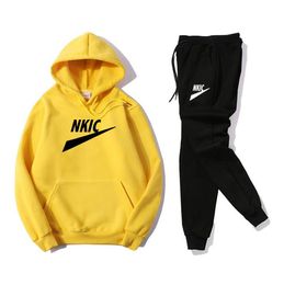 Men's Tracksuit Star Brand LOGO Luxury 2 Piece Set Casual Hoodies Sweatshirt and Sweatpants Suit Sports Print Jogging S-XXXL