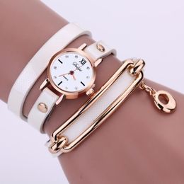 Wristwatches Fashion Ladies Luxury Gold Quartz Women Rhinestone Bracelet Watch Hour Montre Femme