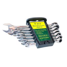 ratchet combination wrench UK - Ratchet combination wrenches set 72 tooth spanner 819mm 7PC Y200323
