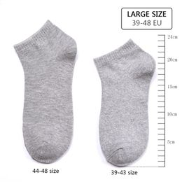 Men's Socks 10Pairs/lot Large Size Men Cotton 44 45 46 47 48 Breathable Boat Short Summer Business Male Big High Quality