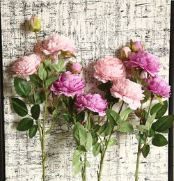 Three western peonies simulated flower plants wedding decorations