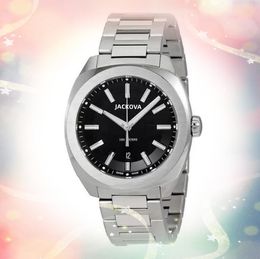 Precision durability mens watch 40mm fine steel belt quartz automatic movement watches