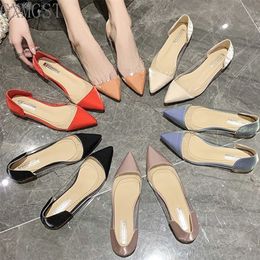 Plus Size Spring Summer Women Flats Transparent Slip on Flat Shoes Woman Ballet Flats Candy Color Jelly zapatos mujer 8922N 220610