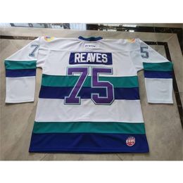 Nc74 Custom Hockey Jersey Men Youth Women Vintage Orlando Solar Bears Ryan Reaves High School Size S-6XL or any name and number jersey