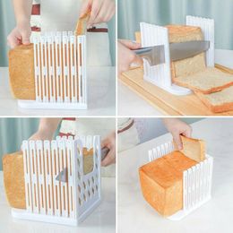 Professional Bread Loaf Toast Cutter Slicer Slicing Cutting Guide Mold Maker Kitchen Tool Practical Sand Gadget 220721