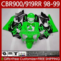 Bodywork For HONDA CBR 900 919 RR CC 98-99 Years Bodys 127No.39 Light green CBR 919RR 900RR 900CC 919CC CBR919 CBR900 RR CBR919RR 98 99 CBR900RR 1998 1999 Fairing Kit