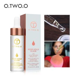 15ml Rose Gold Foil Primer Serum Foundation Primers Beauty-Oil Makeup Repair Serums Essence Beauty Skin Care Colour Makeup Face Cosmetic Toiletries ZL0888