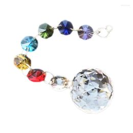 Chandelier Crystal Lighting Colour Ball Pendant Octagonal Beads For Hanging Drops/Outdoor Christmas Tree DecorationChandelier