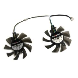 vga card fan Australia - Fans & Coolings 2Pcs Set T128015DU GPU VGA Cooler Fan For KFA2 RTX 2060 Super ELITE Video Card Replace
