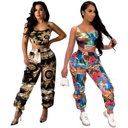 Fashion Tracksuits T-shirts legging Two Pieces outfit Women Crop Tops and Pants Outfits Casual Sweatsuits Yoja Jogging Sportwear Sport Sets trousers sports suit