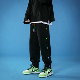 Men's Casual Sweatpants Solid Colour Trousers Man Oversize Korean Streetwear Jogger Pants Woman Clothing Drop 220816