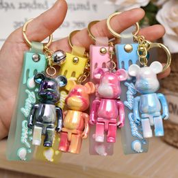 Party Favours Acrylic Bear Keychain Bag Pendant Men and Women Car Key Charm Couple Gift Jewellery Charm