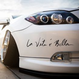 La Vita E Bella красивая жизнь Новый прохладный стиль наклейки автомобиля винил декор корпуса стена отражающая наклейка этикетки наклейка