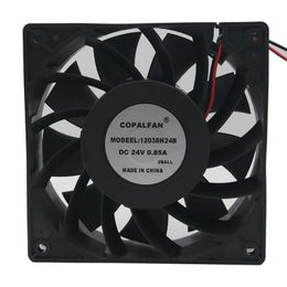 Wholesale fan: 12038H24B 12038 12cm DC24V 0.85A two-wire violent cooling fan with large air volume