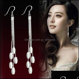 Dangle Chandelier Earrings Jewelry S925 Sterling Sier Women Long Tassel Drop Earring Bridal Wedding Wholesale Delivery 2021 Wz6S7