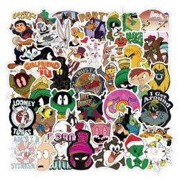 50Pcs/Lot Cute Animation Rabbit Stickers Looney Tunes Sticker Cartoon Creative Graffiti Stickers Bicycle Skateboard Guitar Suitcase Waterproof Decals