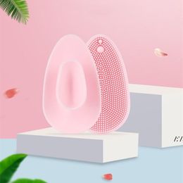 Silicone Face Scrubber Manual Facial Cleansing Brush Pad Soft Face Cleanser for Exfoliating and Massage Pore for All Skin Types JLB15406