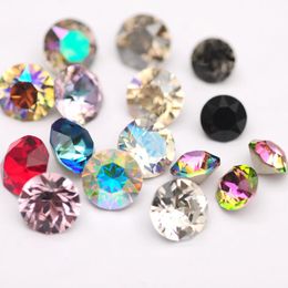 different glitter Australia - Nail Art Decorations 5.3mm 1088 Crystal Glitter Glass Rhinestones Different Color Rhinestone 3D Jewelry Making Beads DIY GemsNail