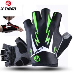 X Tiger Cycling Gloves Mens MTB Road Reflective Mountain Bike Half Finger Bicycle Non slip Sports 220624