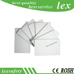 100PCS EM4305 Rewriteable Proximity Thin PVC Cards Replicable Smart White Blank Card 125khz RFID Tag Access Control Cards For Copy