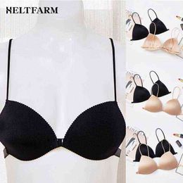 Women No Steel Ring Comfortable Invisible Strapless Bra Strapless Underwear Black/Nude Bra For Women 5066849549;50743; L220726