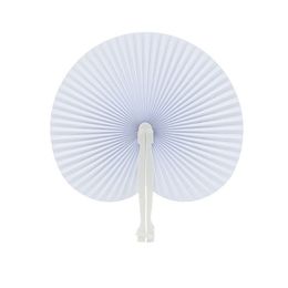 Other Home Decor Folding Handheld Paper Folded Fans Circular Paper Fan for Wedding Party 20220429 D3