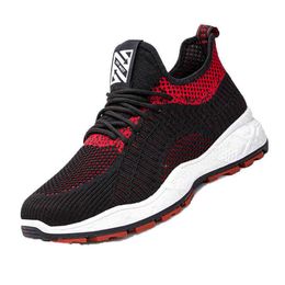 Running Shoes Men's Fashion Shoes 2022 New Fly Woven Breathable Casual Running Student Mesh Sports Men's Summer 220719