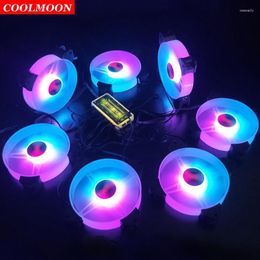 cpu cooling UK - Fans & Coolings Coolmoon 120mm Computer Case Cooling 6 Pin RGB Gaming Heatsink Dissipation Cooler Fan For CPU GPU PC Chassis Accessory Rose2