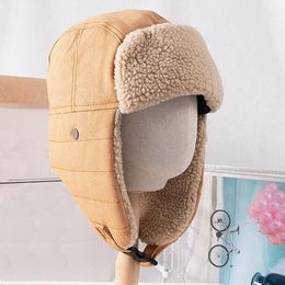 Berets Winter Hat Windproof Cycling Skiing Snow Hats Warm Bomber Earflap Men Women Ear Flap For WomenBerets