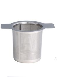 Double Handles Tea Infuser Tool Stainless Steel Fine Mesh Coffee Filter Teapot Cup Loose Leaf Tea Strainer JLA12949