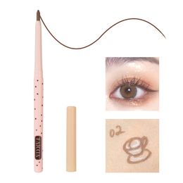 Eyeliner gel pen lying silkworm pen eye makeup tool S02 coffee milk jelly 1pc