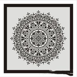 Tapestries DIY Craft Layering Mandala Stencils For Painting On Wood Paper Walls Art Scrapbooking Stamping Decorative Embossing