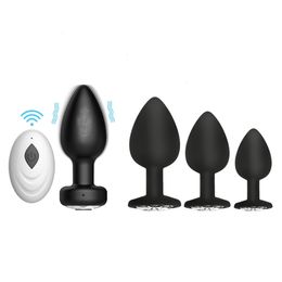 Wireless Remote Control Anal Butt Plug Vibrators Vagina Massager Fidget sexy Toys Shop For Women Man Adults Couples Masturbators