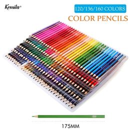 120136160 Colour Pencils Lapis De Cor Professionals Artist Painting Oil Art Supplier Pencil For Drawing Sketch Y200709