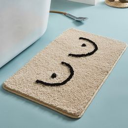 Carpets Fluffy Bathmat Funny Letters Bathroom Rug Bath Tub Side Carpet Function Entrance Mats Floor Mat Anti Slip Rugs Home DecorCarpets