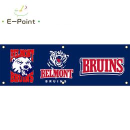 130GSM 150D Material NCAA Belmont Bruins Flag Double Sided Printing 1.5*5ft (45cm*150cm) Warp Knitted Fabric Banner decoration flying home & garden flagg