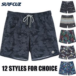 SURFCUZ Mens Quick Dry Swim Trunks Printed Beach Board Shorts with Mesh Lining Swimwear Bathing Suits Swimming Shorts for Men 220509