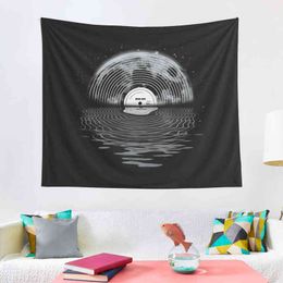 Minimalist Sun Music Tapestry Bohemian Wall Papers Home Decor Rugs Living Room Canvas Art Tapiz De Pared J220804