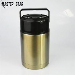 Master Star 800/1000ML Thermos For Food With Containers Stainless Steel Vacuum Kids School Bento Lunch Box Thermos for Soup 201016