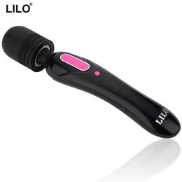 toys magic UK - Sex Toy Massager Lilo Rechargeable Magic Wand Powerful Body Massager Clitoris Vibrator Av Vibrators Adult Toys for Couples Products