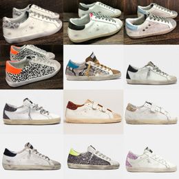 old women Australia - Golden Sneakers Old Women Casual Shoes SuperStar Classic White Do-old Dirty Designer Man Baskets Shoe