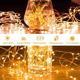 Strings String Lights Decorative Garland Warm Portable Safety Home Party For Cafe Restaurant Exquisite OrnamentsLED LED