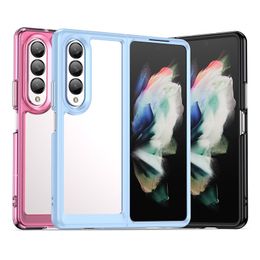 Folding Shockproof Phone Cases For Samsung Galaxy Z Fold 4 5G Transparent Full Protection phone Cover