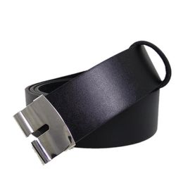 Belts Belt Accessories High Quality Black Faux Leather Without Buckles 75cm To 130cm With 4cm Metal Clip For Men CasualBelts