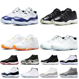 jam UK - Basketball Shoes 11s Man Woman Cool Grey Cap and Gown 25th Anniversary Legend Blue Low Bred Space Jam Heiress White Bred Outdoor Sports Trainers