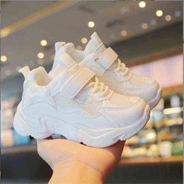 Kids sneakers Boys fashion Non-slip soft sole fly woven mesh shoesmiddle small children's mesh shoes soft sole baby shoes G220517