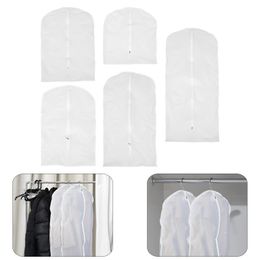 Clothing & Wardrobe Storage 5Pcs Home Translucent Dust-proof Bag Household CoverClothing