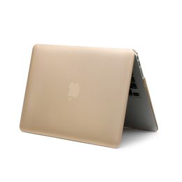 Golden Metal Shell Laptop Case for MacBook Air Pro with Touch Bar 12 13 15 16 Inch A1932 A1466 A1706 A2141 A2337 A2338 A2179